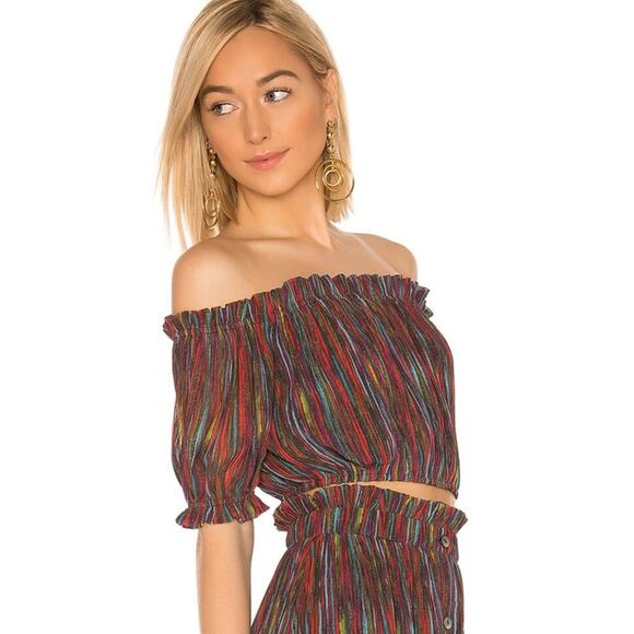 House of Harlow 1960 x Revolve Carmella Top in Multi NWOT Size Small - Picture 2 of 3